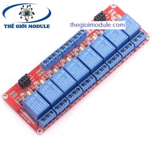 [Có sẵn] [Rẻ vô địch] Module 8 relay với opto cách ly 24V - thegioimodule