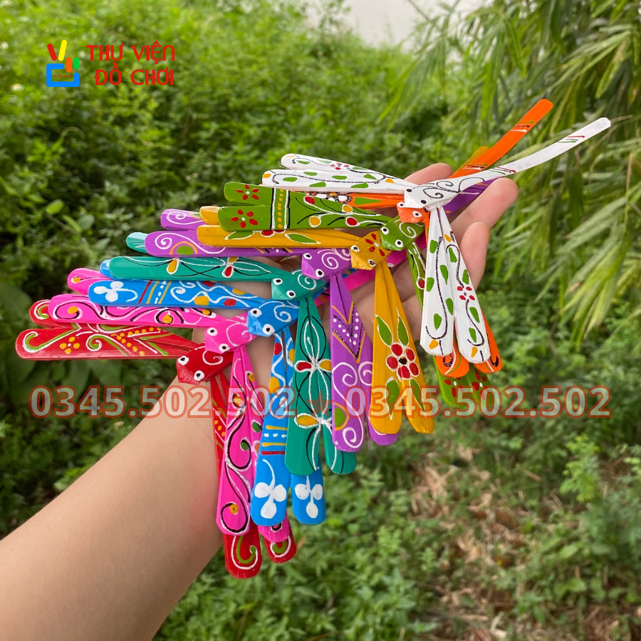 Combo 10 con chuồn tre giá xưởng - chuồn chuồn tre 7cm, 12cm, 15cm, 20cm