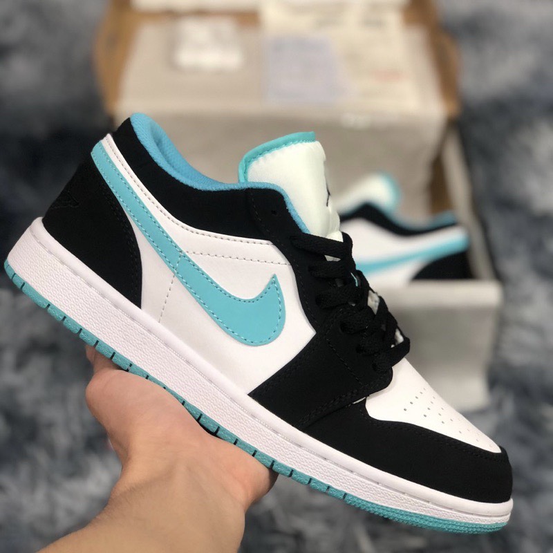 Giày THể Thao Nike Jordan Low Panda Paris Xanh Hồng Toàn Màu Mới JD1 Full sz Nam Nữ 36-43 Bảo hành 6 Tháng