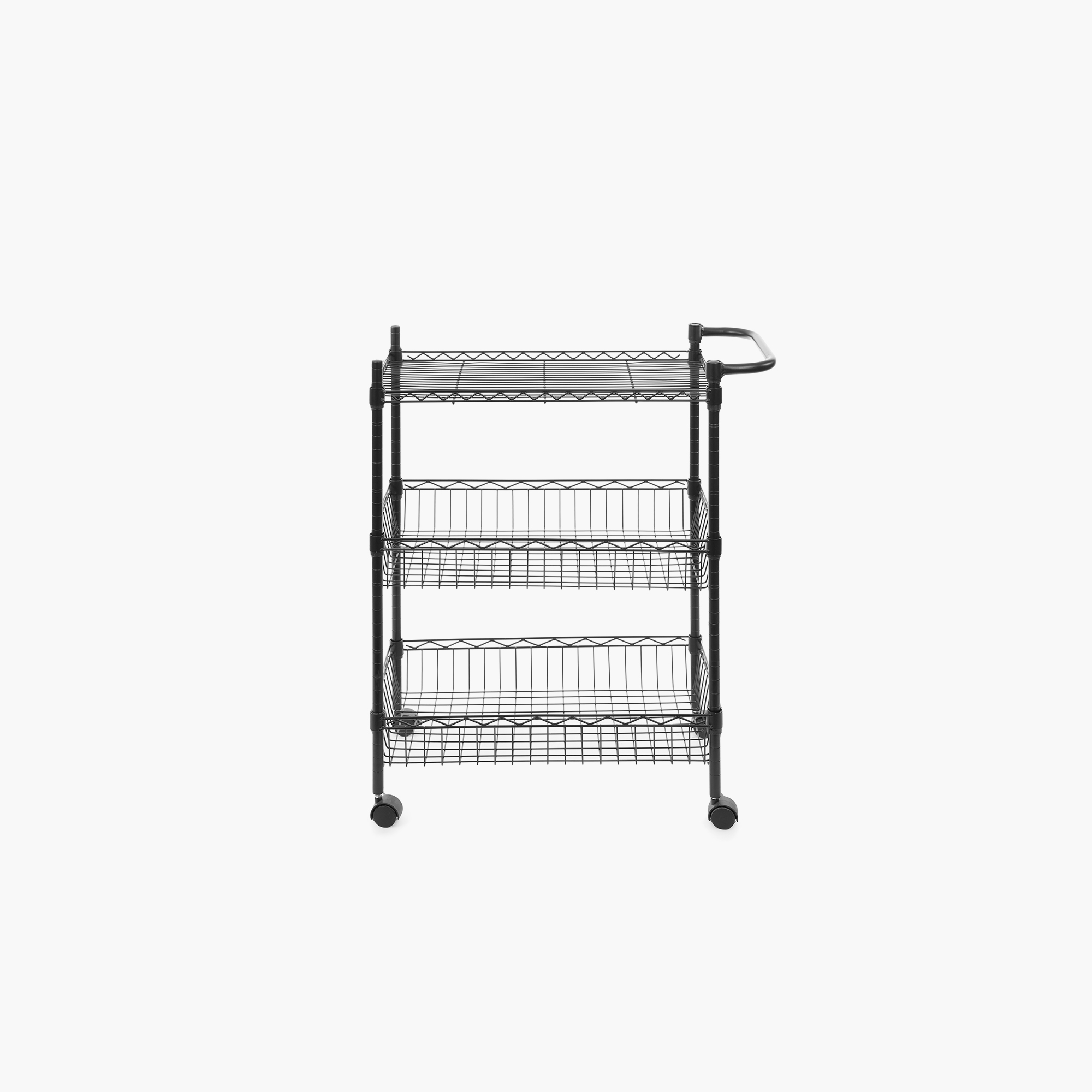 Kệ thép đa năng carbon có bánh xe đẩy 3 tầng dùng trong nhà bếp - COBI HOME