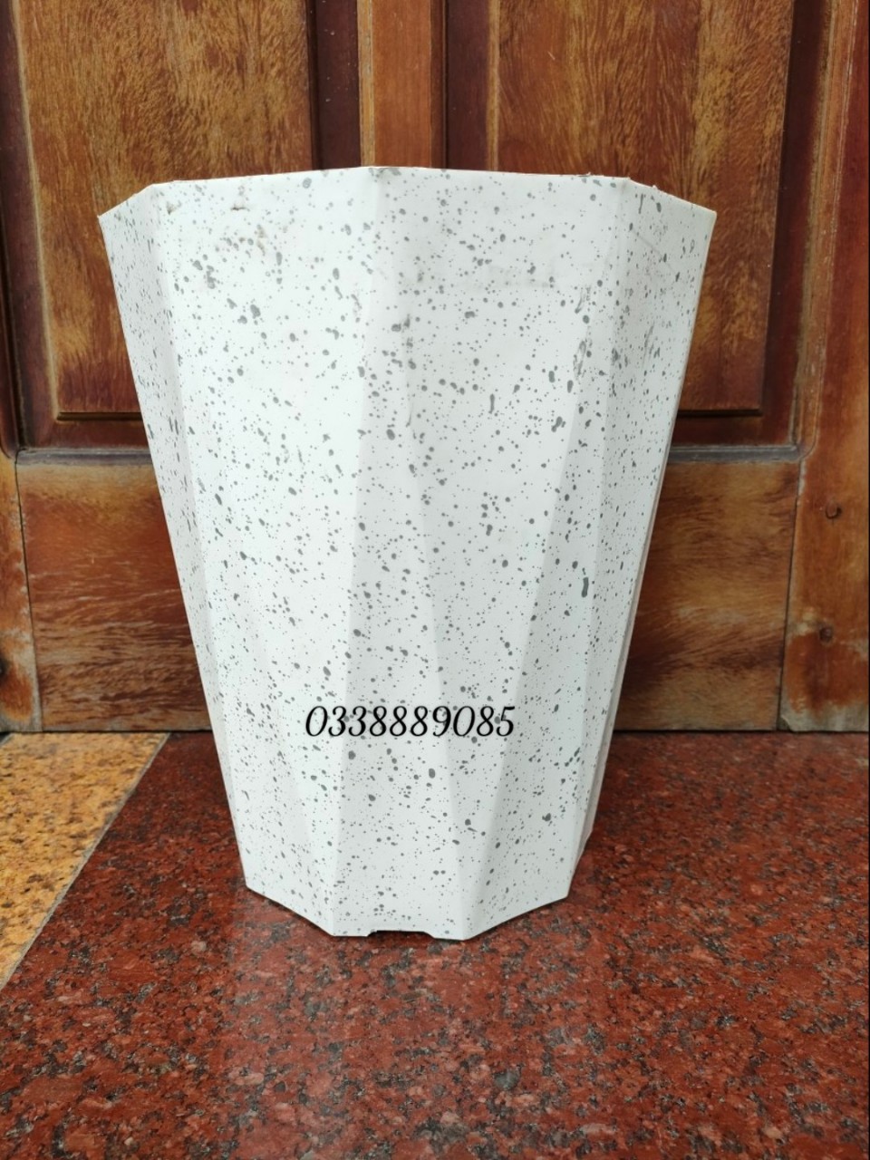 Combo 5 chậu kim cương giả đá size trung