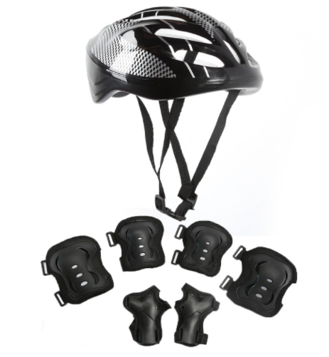 7pcs Breathable Adult Roller Skating Guards, Protective Gear Set with Helmet, Knee Pads, Elbow Pads, Gloves for Multi Sports Scooter, Cycling Bike Skateboard