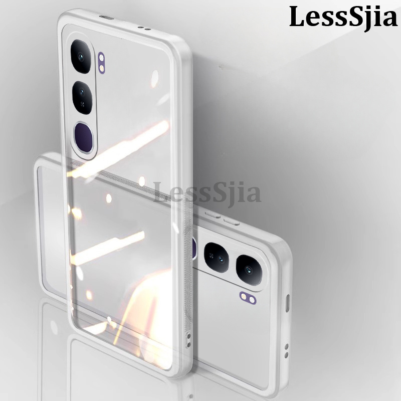 ISOI - Cover compatibile con vivo V40 Lite 5G Custodia, con Paraurti Airbag Antiurto Protezione Completa, Case Protettiva in Silicone TPU Ultrasottile e Morbido - Trasparente