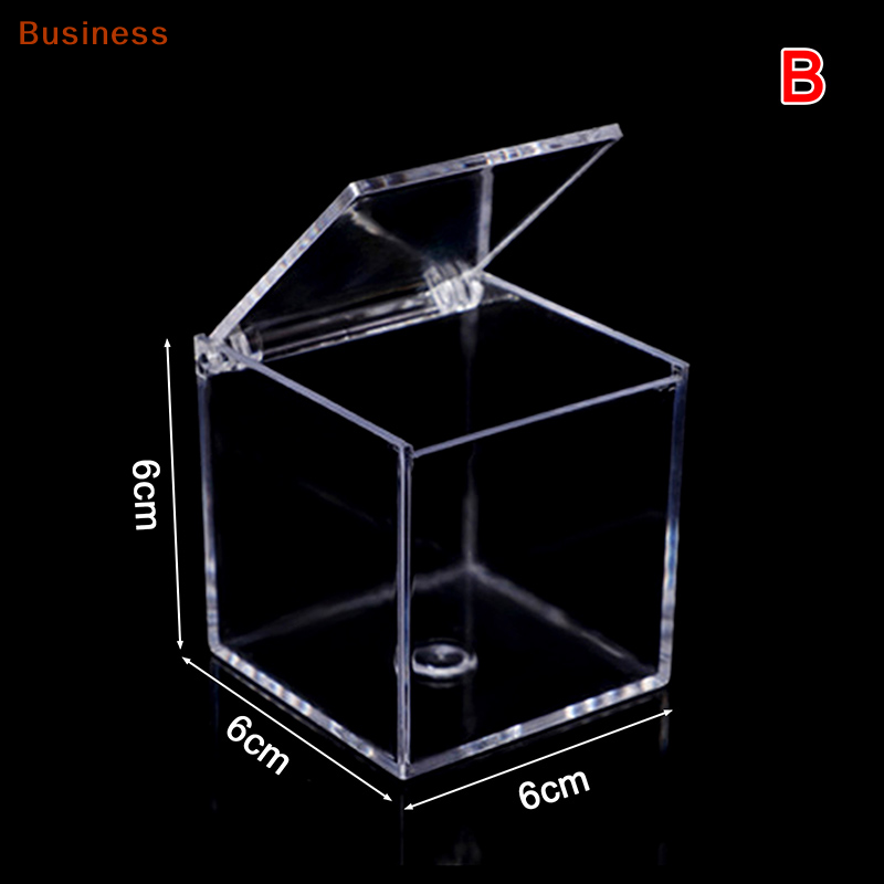 BI Trong suốt Acrylic Kẹo hộp sinh nhật đám cưới sô cô la kẹo Cube boxs trang trí nội thất