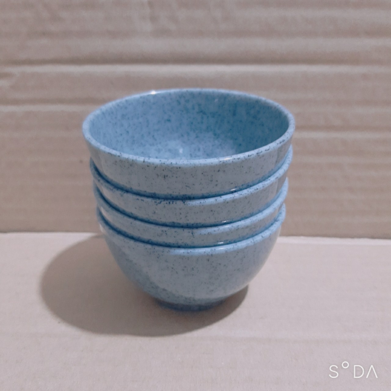 Chén chè , chén chấm  nhựa melamine CO09 màu vân đá xanh