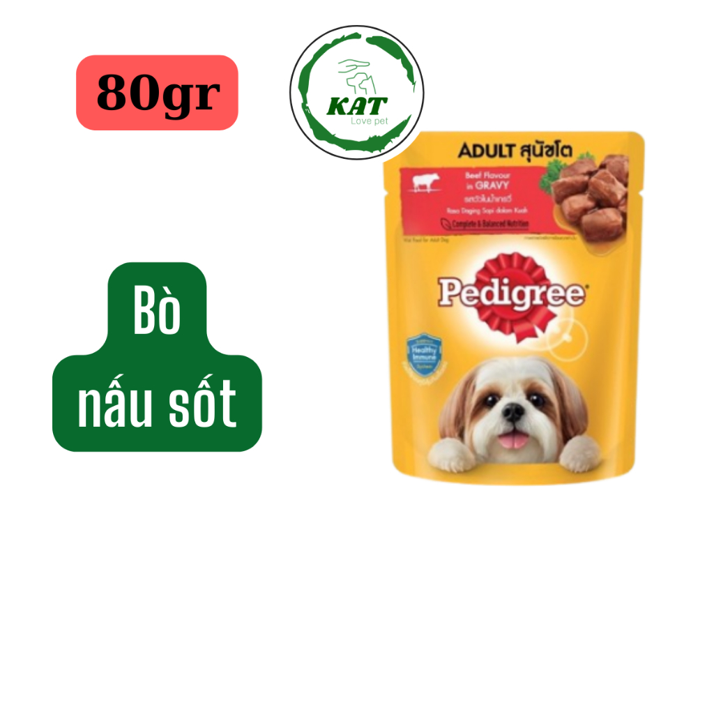 [80gr 130gr] Pate cho chó Pedigree - Gói 80gr 130gr - KAT Store