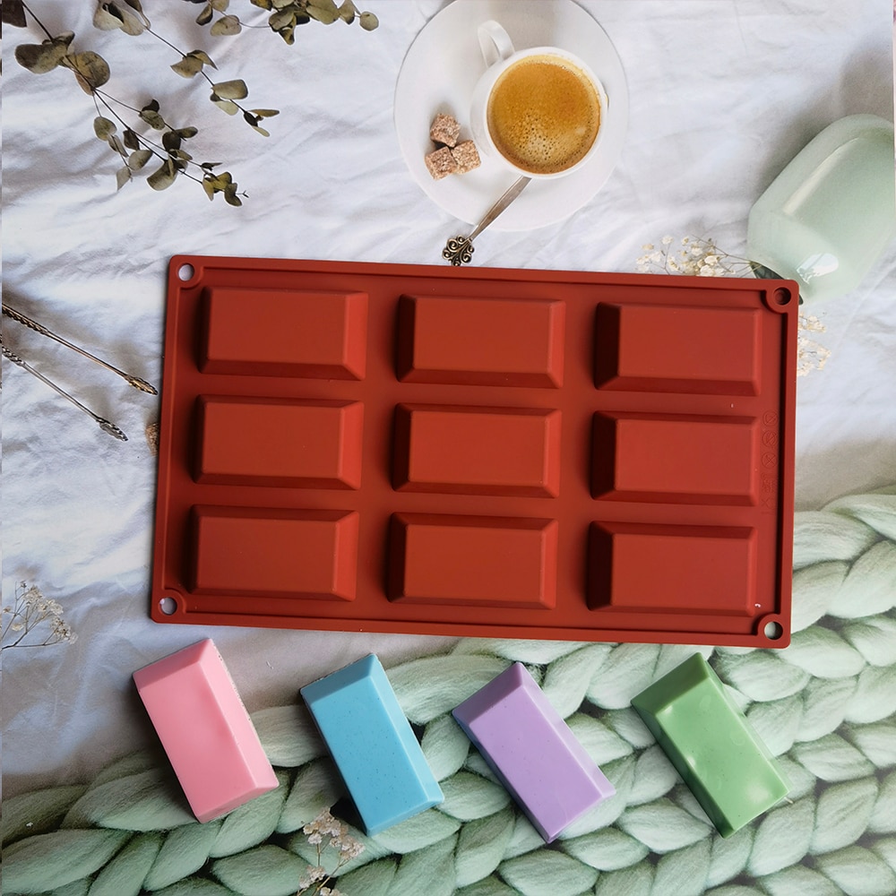 9 Cavity Silicone Cake Mold Financier Cookies Chocolate DIY H Kitchen Baking Tools Pudding Cy Decorating Mould