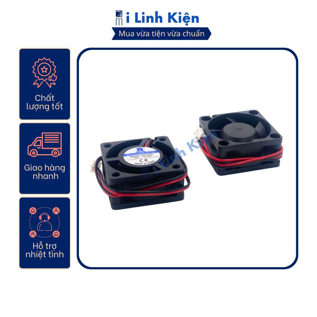 Quạt tản nhiệt 12V đầy đủ các kích thước