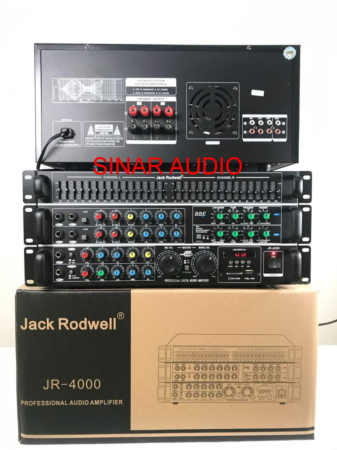 amplifier karaoke jack rodwell JR4000 USB AUDIO Lazada Indonesia