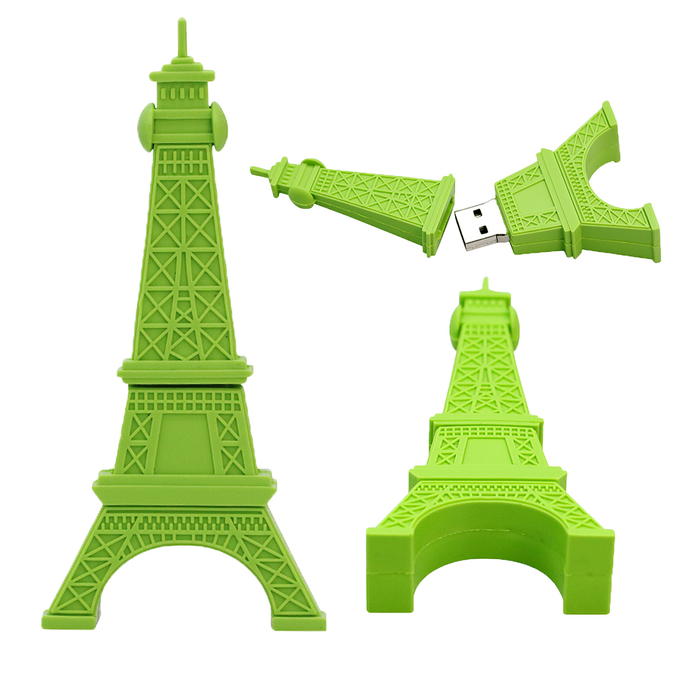 Aweisuan Luxury USB 2.0 Flash Drive Eiffel Tower Statue of Liberty Shape Cle USB Stick 16GB 32GB 64GB 128GB Pen Drive 256G Pendrive Memory Stick. 