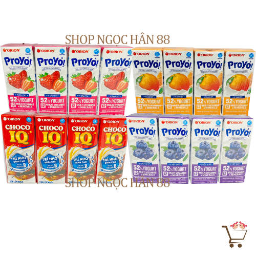 [NEW] Lốc 4 Hộp Sữa ORION ProYo và Choco IQ 180ml