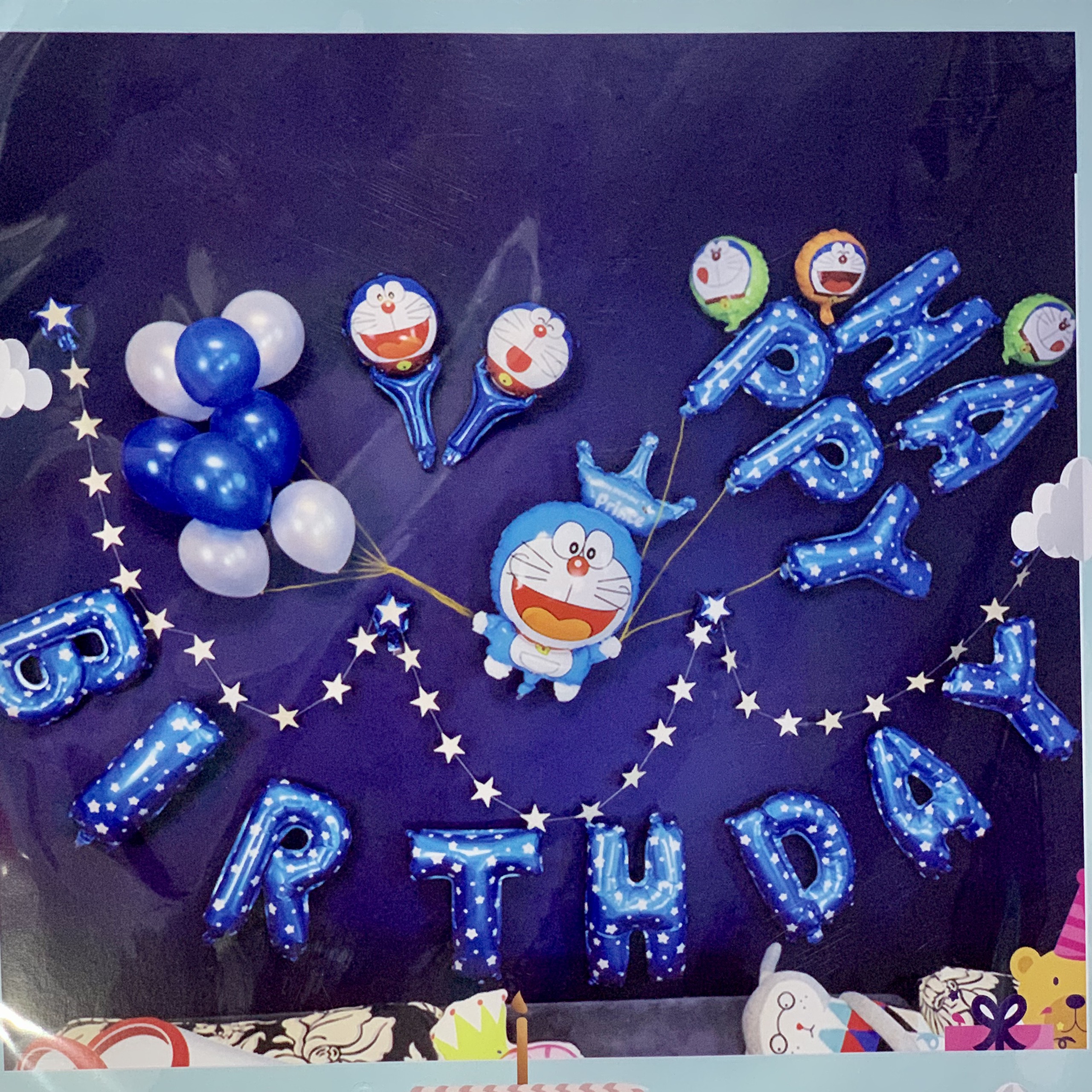 Combo bóng trang trí Sinh Nhật DORAEMON