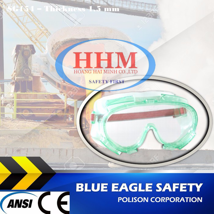 Kính chống hóa chất Blue Eagle SG154