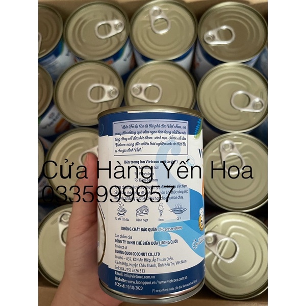 1 Lon NƯỚC CỐT DỪA TƯƠI VIETCOCO 400ml
