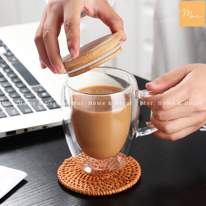 Cốc thủy tinh 2 lớp cách nhiệt - C13