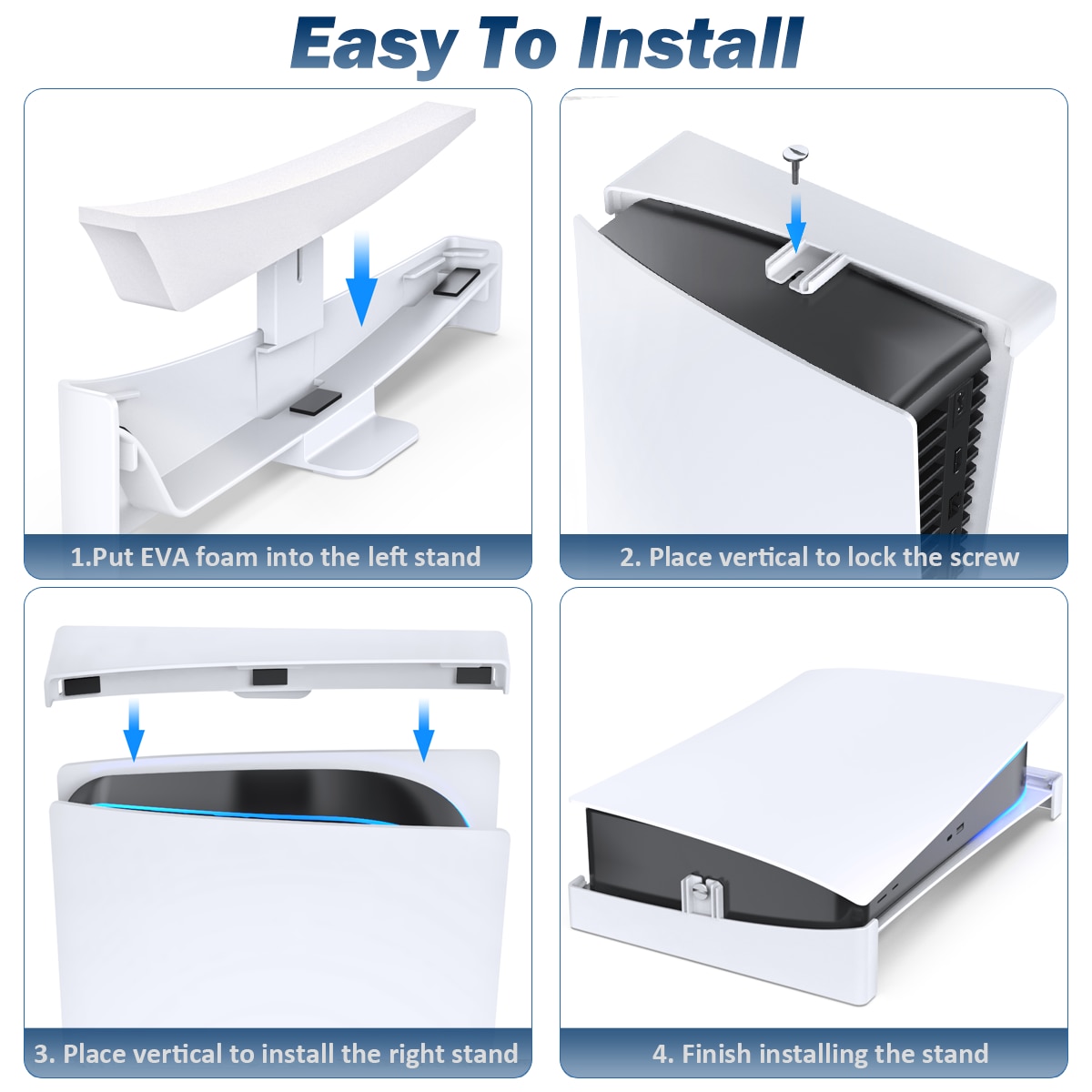 OIVO For PS5 Console Holder PS5 Horizontal Bracket Stand PS5 Base Stand For Playstation 5 Disc & Digital Editions Essories
