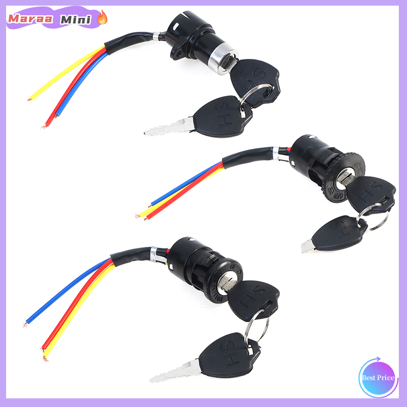 Maraa Universal Ignition Switch Key Power Lock For Electric Bicycle Electric Scooter