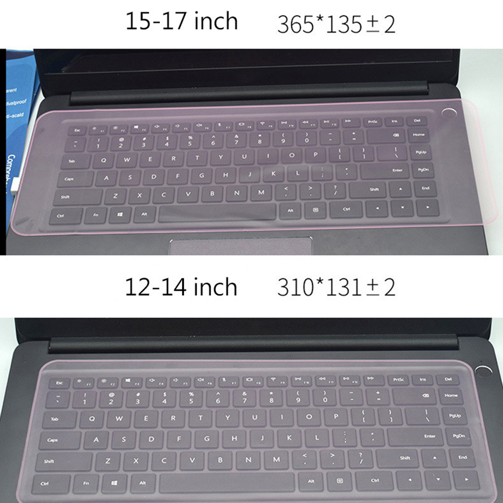 Keyboard Cover For Laptop Notebook Silicone Protector Skin Laptop Dust Film 12-14 inch and 15-17 inch. 