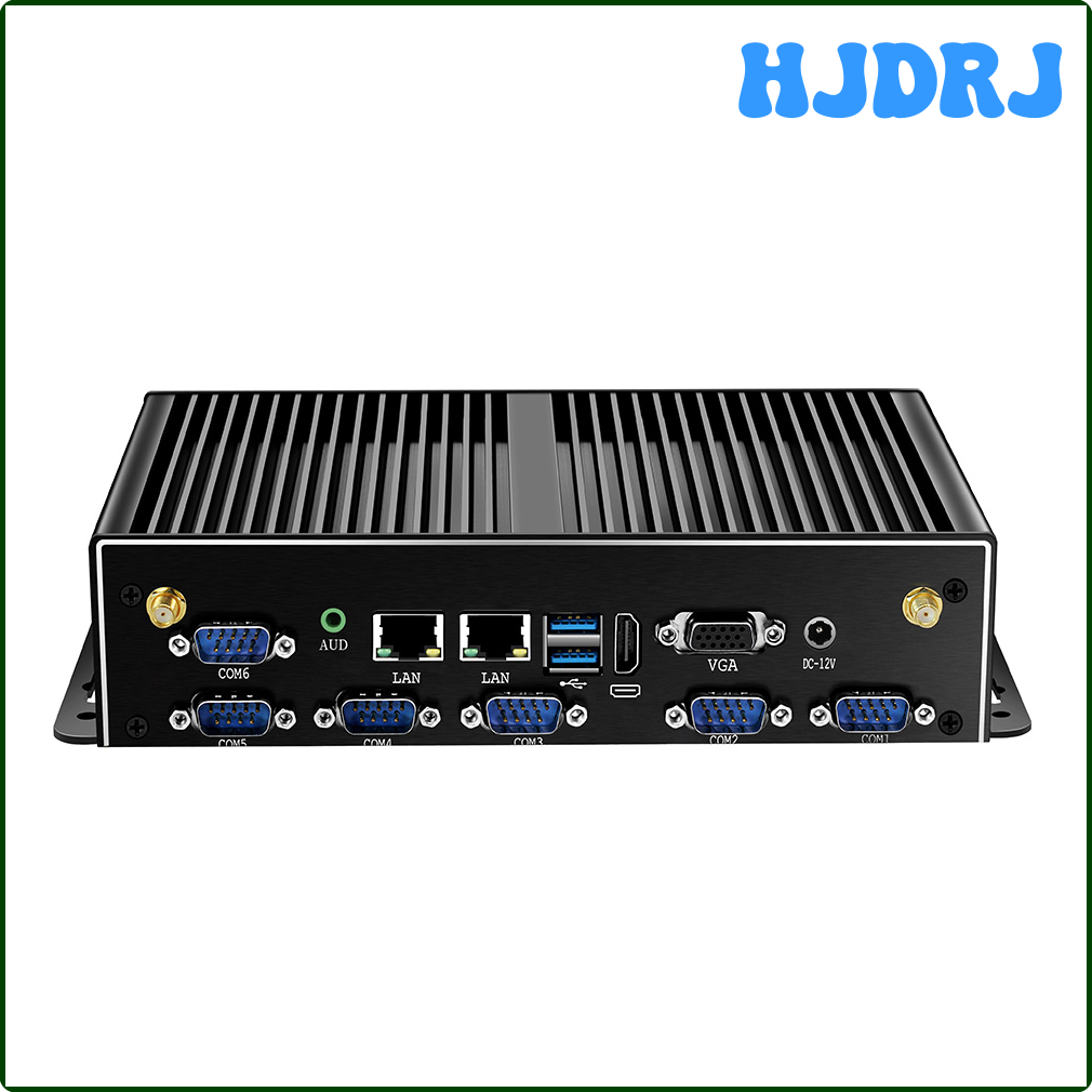 HJDRJ Fanless Mini PC Intel Core i3 4005U i5 4200U i7 4500U 6x