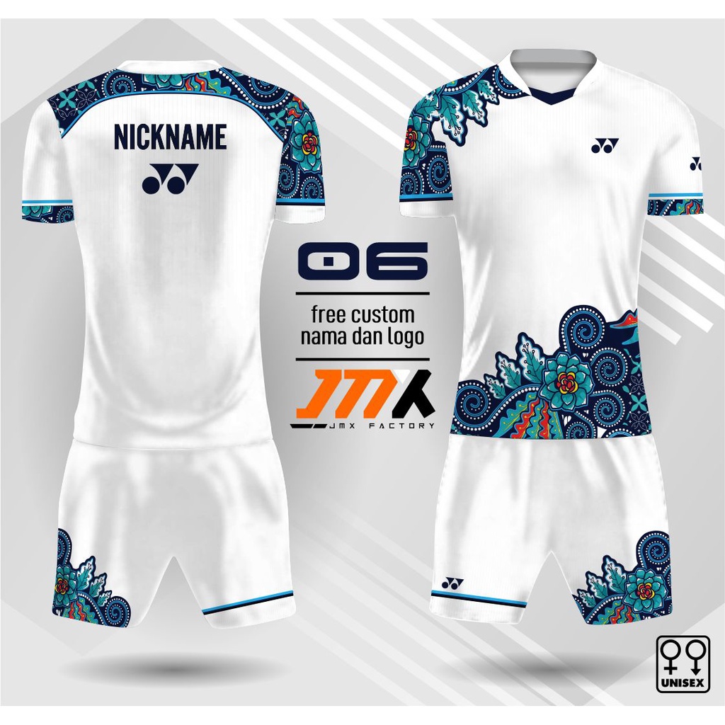 Yonex Badminton Jersey Suit Badminton Batik Jersey Badminton