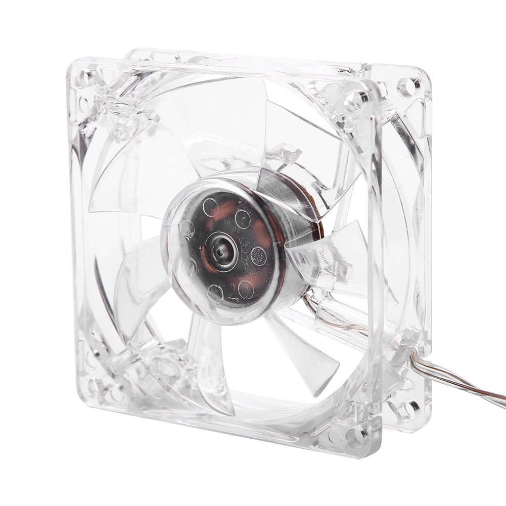 CPU coling Fan Led 8cm USB ánh sáng đầy màu sắc trong suốt quạt tản nhiệt 5V CPU quạt tản nhiệt cho máy tính để bàn