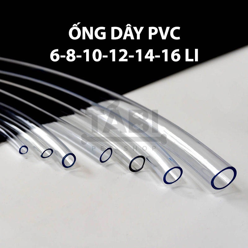 1m ống dây oxy, dây bơm nước cho các loại máy bơm nước lifetech, sobo, atman, periha,...