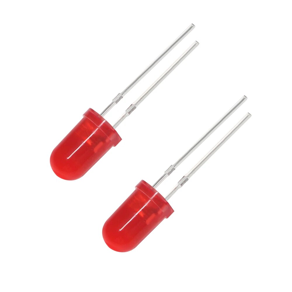 50PCS LED Diode 5MM Super Bright Blue Green Red Yellow White Light Emitting