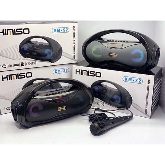 LOA BLUETOOTH KIMISO KM - S2 ( TẶNG KÈM MIC DÂY , SẴN TRONG LOA ) (KMS)
