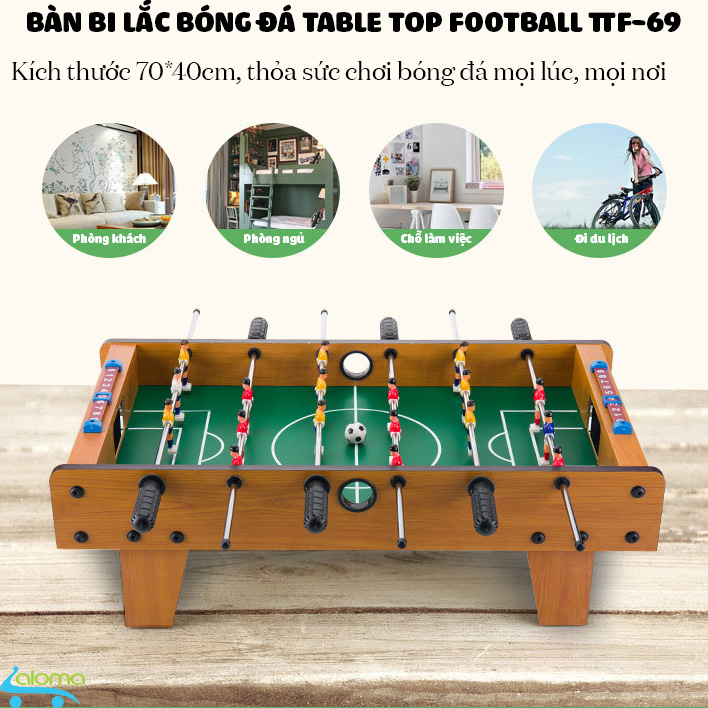 Đồ chơi bàn bi lắc bóng đá cỡ lớn table top football ttf-69 bằng gỗ 70 40cm - ảnh sản phẩm 4