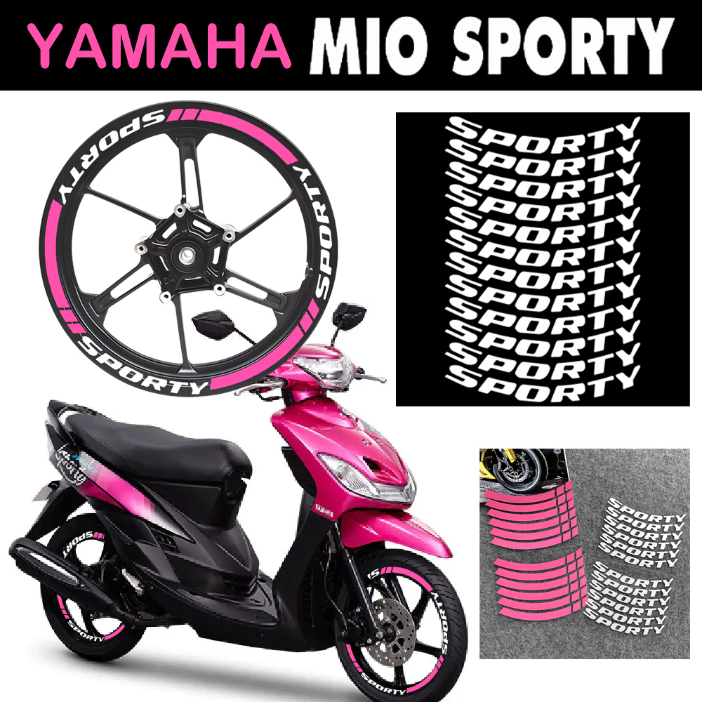 For YAMAHA Mio Sporty 14 inches SPORTY Logo Emblem Reflective