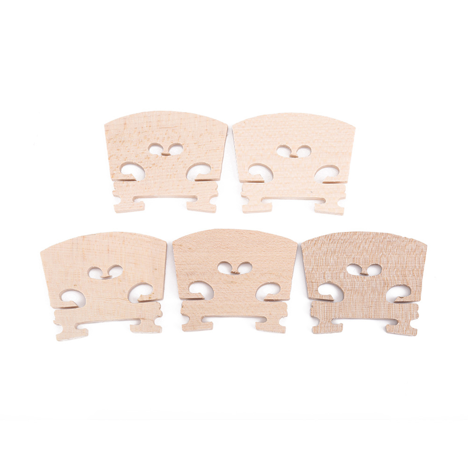 5Pcs Violin Bridges 4/4 Maple Wood Bridge Part Accessory