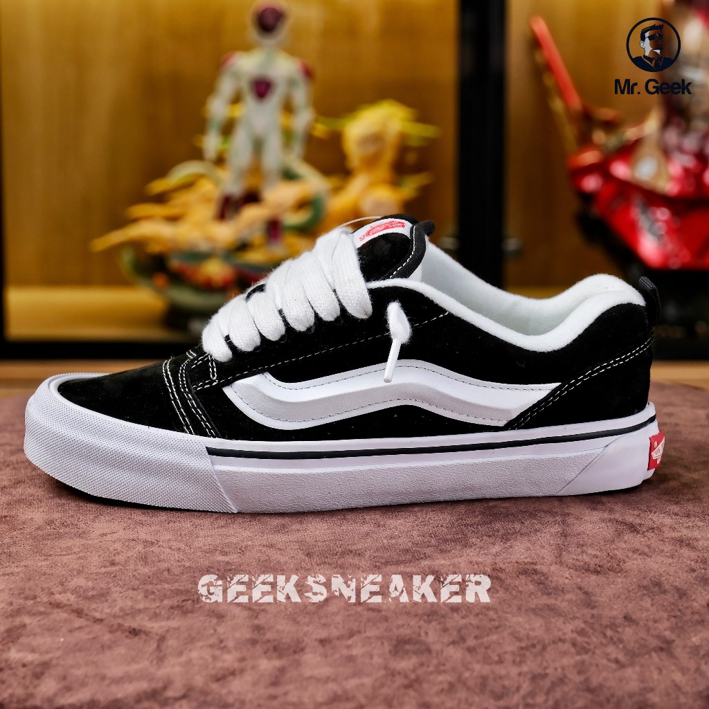 [GeekSneaker] Giày Sneaker Cổ Thấp Vans Knu Skool Black White