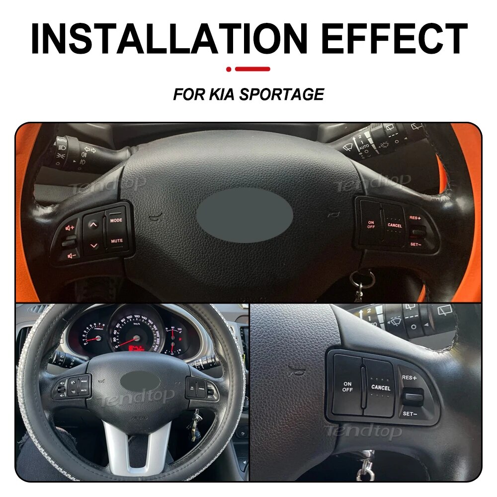 【Customer favorite】 For Kia Sportage 2011 2012 2013 2014 2016 Multifunction Steering Wheel Cruise Control Button Bluetooth Audio Phone Volume Switch