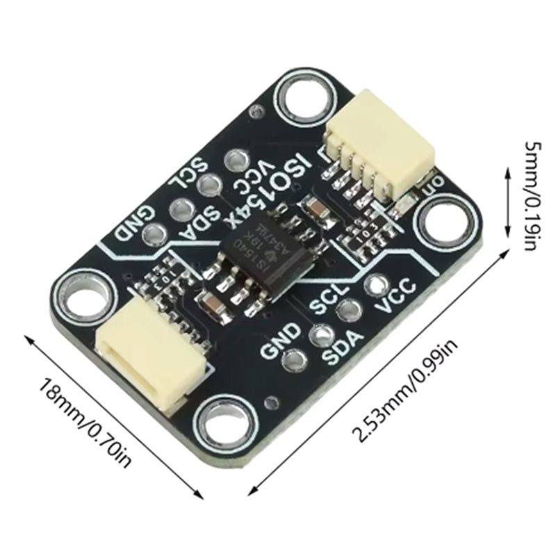Stemma QT QWIIC Bidirectionele ISO1540 Isolator – 3,3V/5V – Tot 1 MHz – Met ESD-bescherming – Voor I2C-communicatie