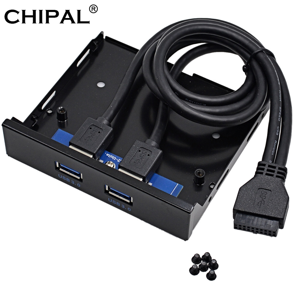 【The Timber Loft】CHIPAL 19 + 1 20 Pin 2 Ports USB 3.0 Hub Splitter USB3 ...