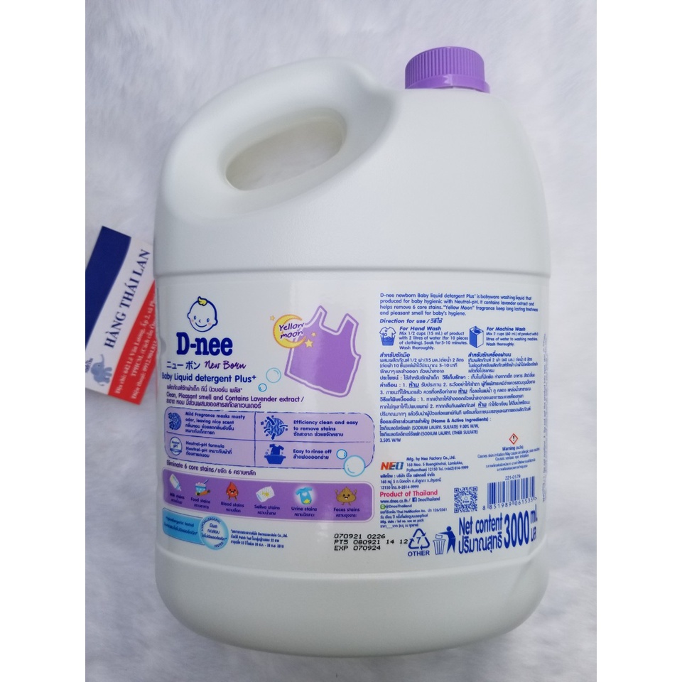 Giặt Dnee Thái Lan 3000ml- Màu Tím- Hàng Chuẩn