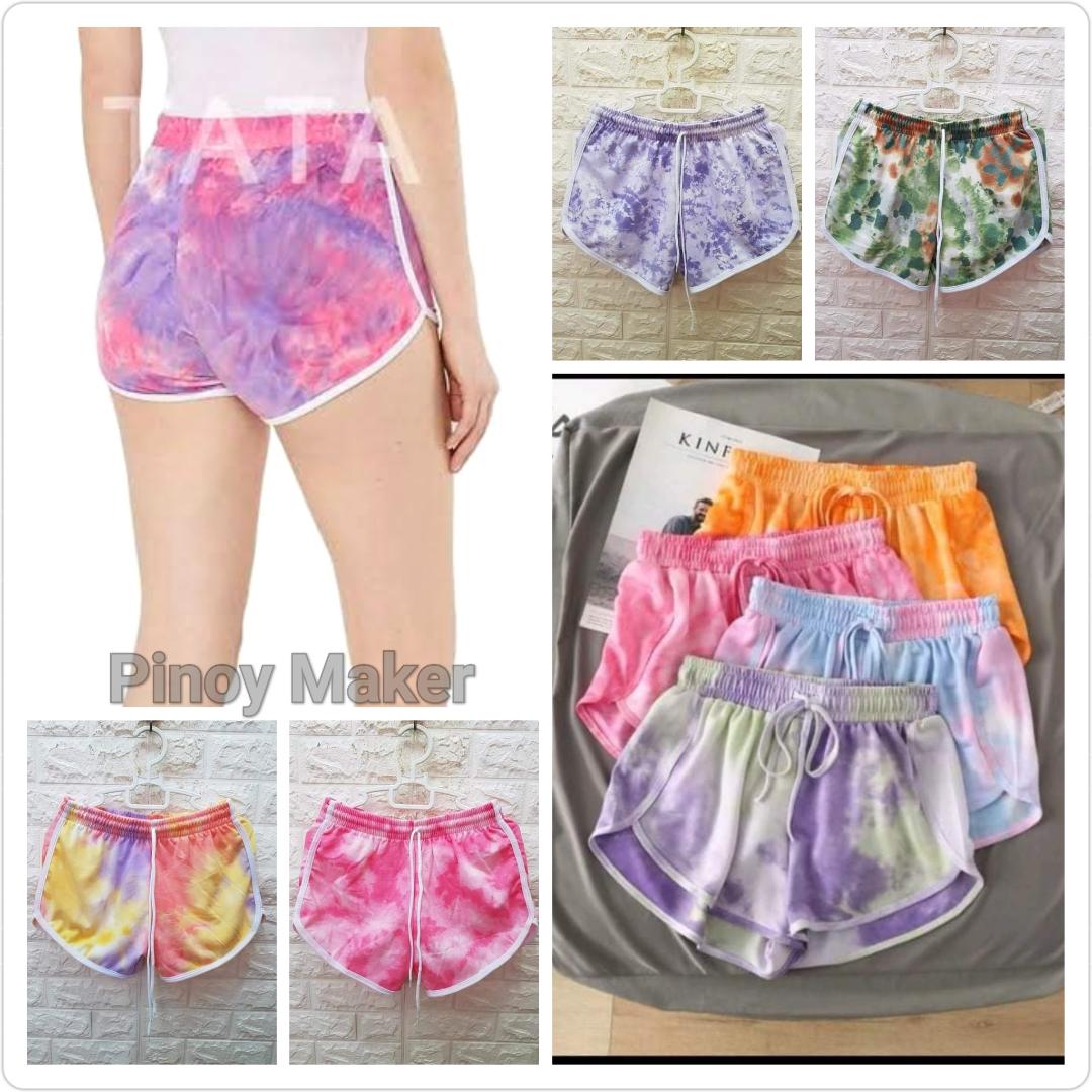 3pcs Plain Two Lines Booty Sexy Shorts for Women Free Size Assorted (Random  Color)