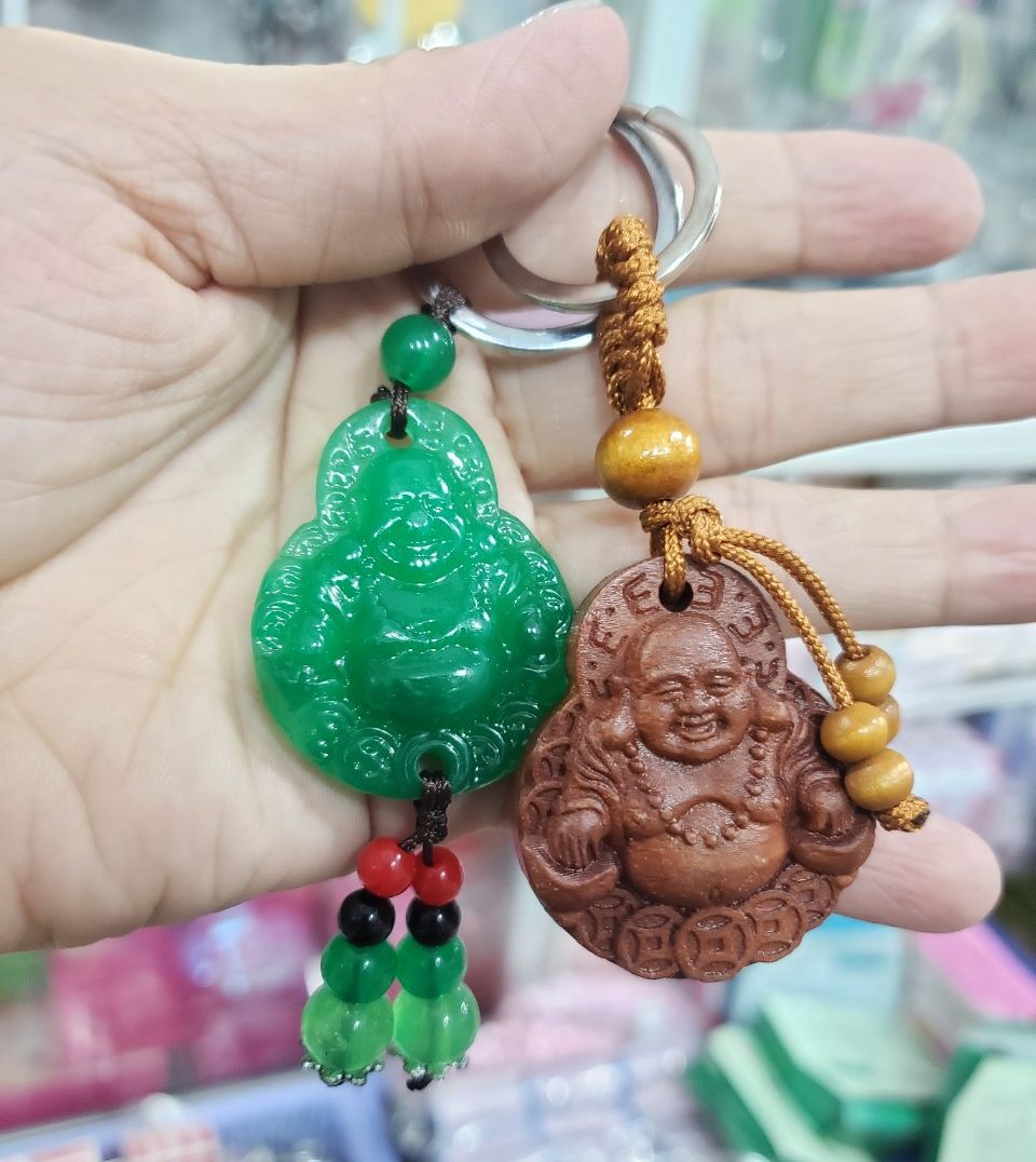 Móc xâu chìa khóa hình Phật Bình An