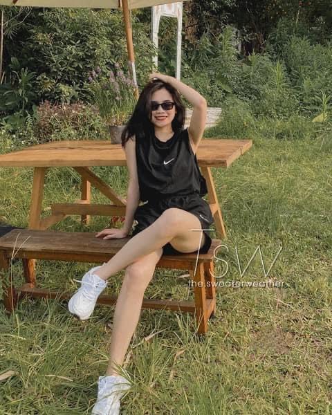 Set bộ 3 món áo quây kèm áo tanktop quần sooc cá tính năng động hàng đẹp