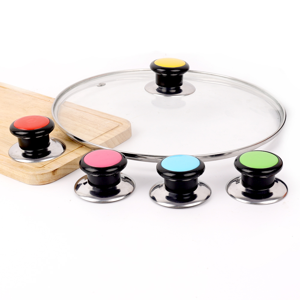 [Dizoey] Màu Nồi thép không gỉ nắp knobs phổ Vung chảo thay thế tay nắm Knob phụ kiện nhà bếp