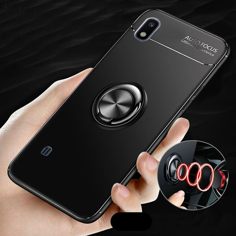 Ốp lưng auto focus samsung galaxy a10cao su bracket iring