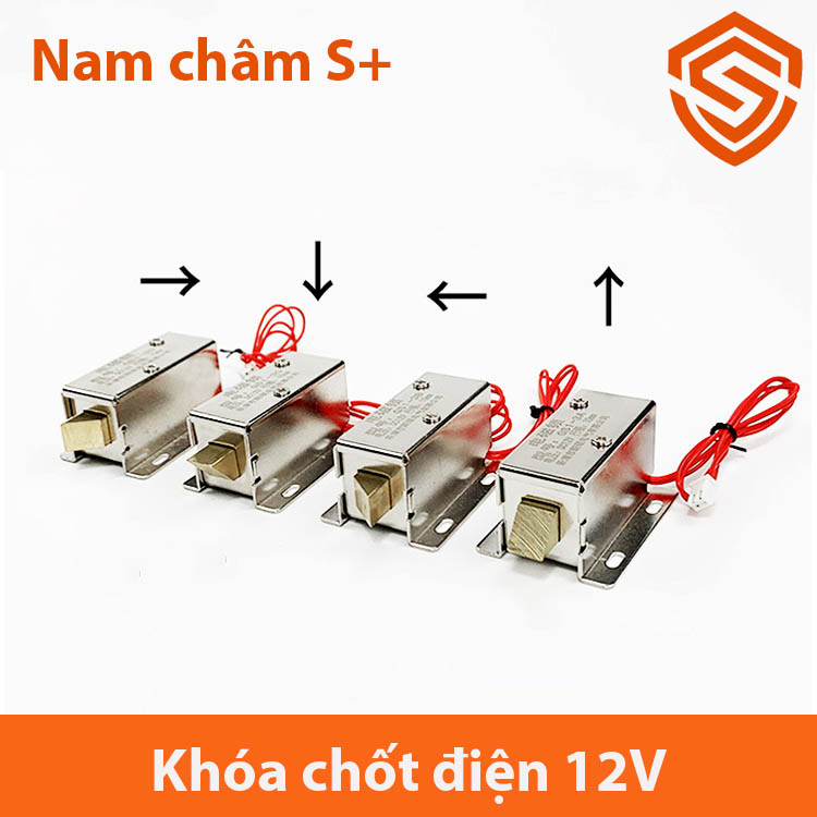Khóa cửa nam châm điện 12V (chốt điện)