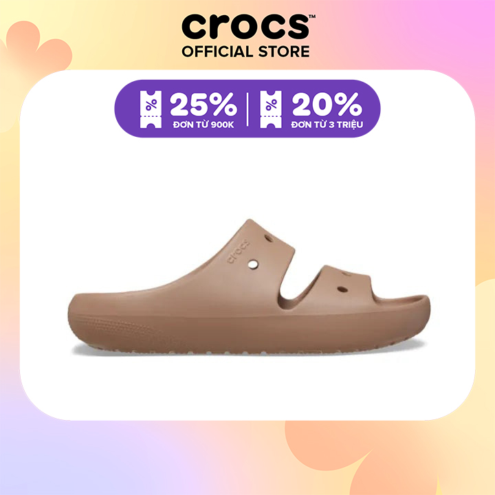 Dép Xăng Đan Unisex Crocs Classic V2 - Latte - 209403-2Q9