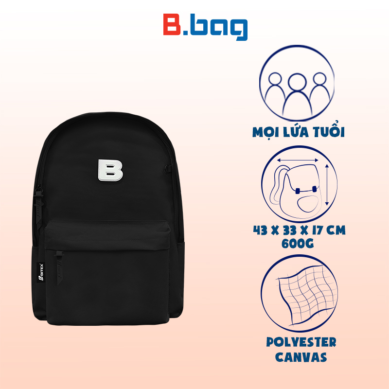 Balo thời trang Bitex Be Unique B-014 Đen