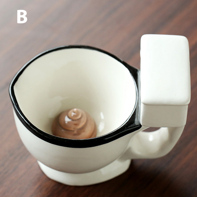 Fanghui Toilet Ceramic Mug 300ml Coffee Tea Milk Ice Cream Cup Water Cup Christmas gifts