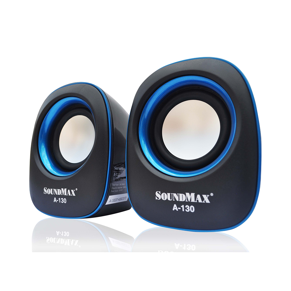 Loa 2.0 Soundmax A130 (Xanh) - Bảo hành 12 tháng
