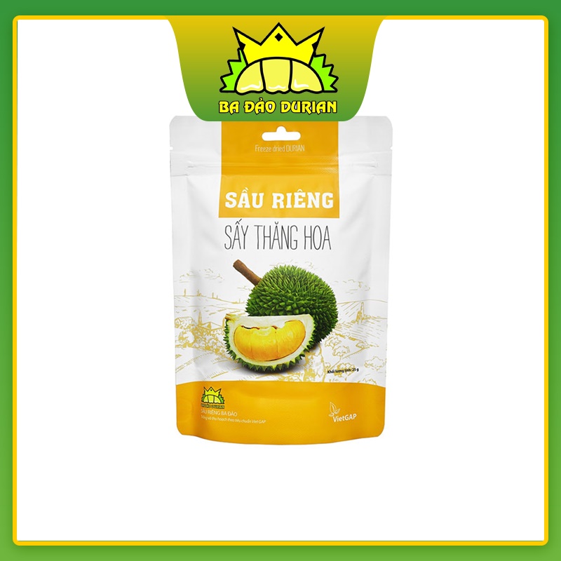 Sầu riêng sấy thăng hoa (Túi) - BA ĐẢO DURIAN