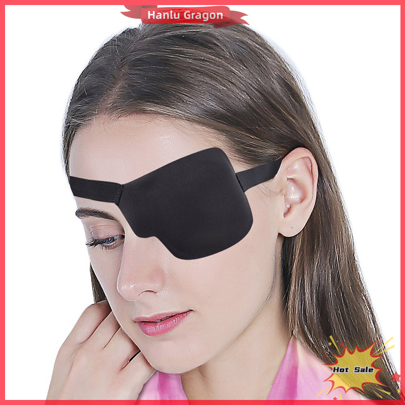 Hanlu Pirate Eye Patch Unisex Black Single Eye Patch Eyepatch One Eye Concave EyePatch