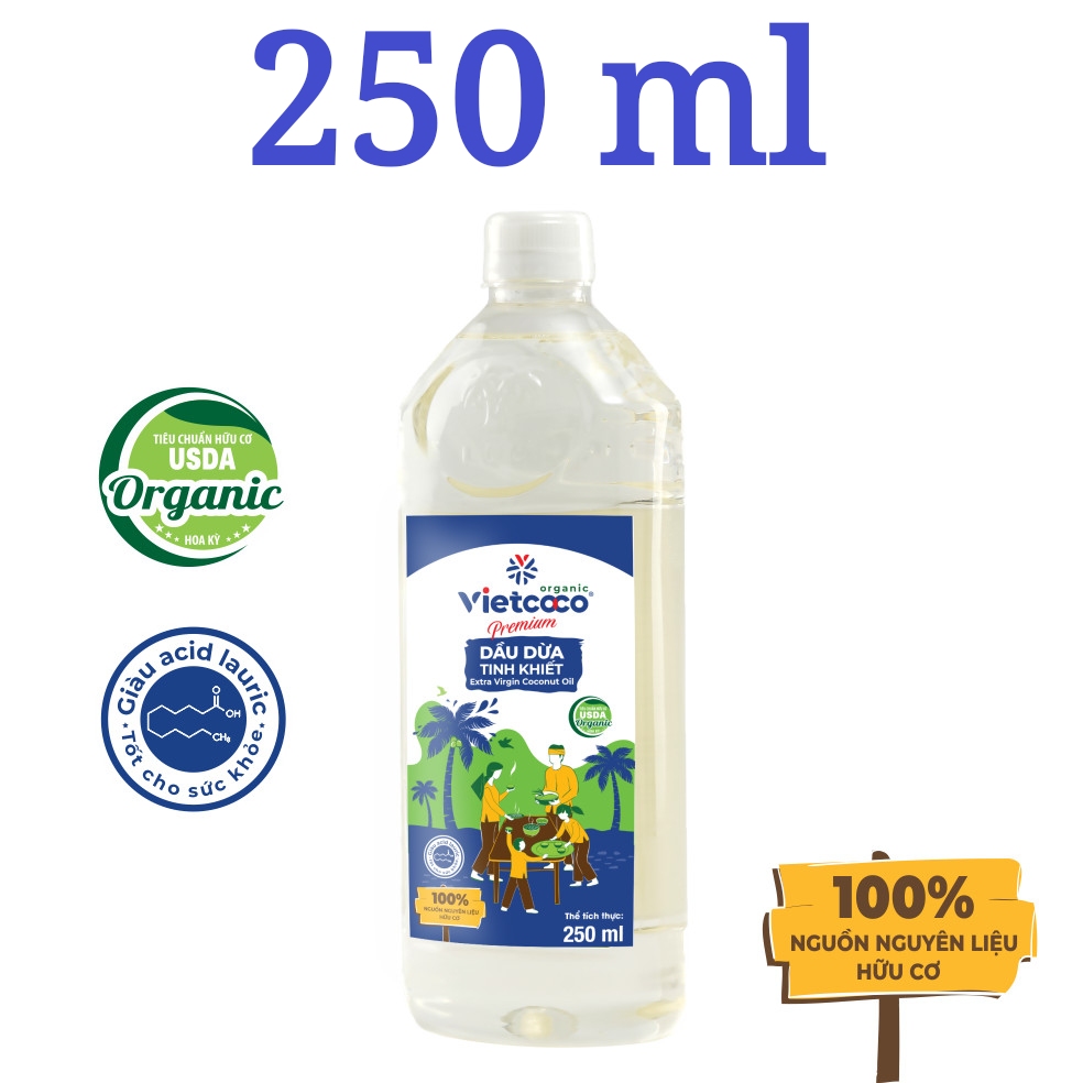 DẦU DỪA TINH KHIẾT 100% ORGANIC (coconut oil)_250 ML