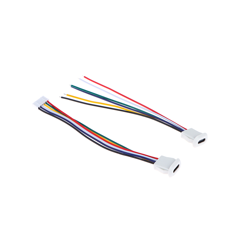 6 Pin Press Type USB Connector Type-C Waterproof With PH 2.0 Female Socket KELONG. 